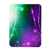 Mardi Gras Festive Paarse Achtergrond Magneet (Verticaal)