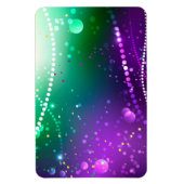 Mardi Gras Festive Paarse Achtergrond Magneet (Verticaal)