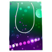 Mardi Gras Festive Paarse Achtergrond Medium Cadeauzakje (Voorkant)