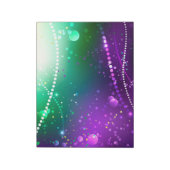 Mardi Gras Festive Paarse Achtergrond Notitieblok (Linkerzijde)