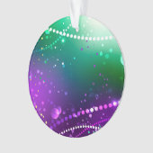 Mardi Gras Festive Paarse Achtergrond Ornament (voorkant)