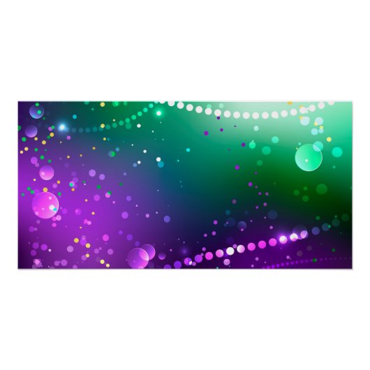 Mardi Gras Festive Paarse Achtergrond Perfect Poster (Voorkant)