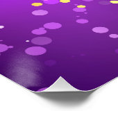 Mardi Gras Festive Paarse Achtergrond Perfect Poster (Hoek)