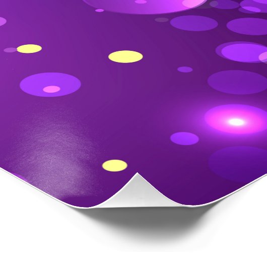 Mardi Gras Festive Paarse Achtergrond Perfect Poster (Hoek)