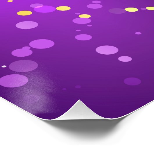 Mardi Gras Festive Paarse Achtergrond Perfect Poster (Hoek)