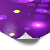 Mardi Gras Festive Paarse Achtergrond Perfect Poster (Hoek)