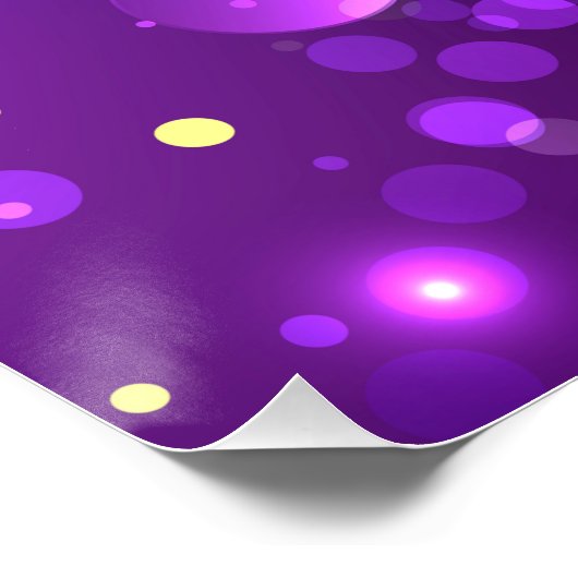 Mardi Gras Festive Paarse Achtergrond Perfect Poster (Hoek)