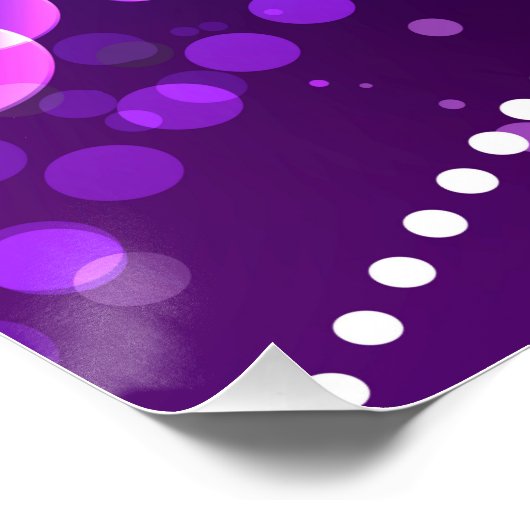 Mardi Gras Festive Paarse Achtergrond Perfect Poster (Hoek)