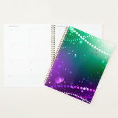 Mardi Gras Festive Paarse Achtergrond Planner (Display)