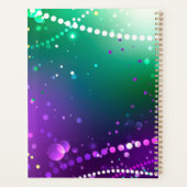 Mardi Gras Festive Paarse Achtergrond Planner (Achterkant)