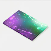 Mardi Gras Festive Paarse Achtergrond Post-it® Notes (Schuin)