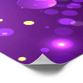 Mardi Gras Festive Paarse Achtergrond Poster (Hoek)