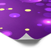 Mardi Gras Festive Paarse Achtergrond Poster (Hoek)