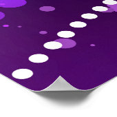 Mardi Gras Festive Paarse Achtergrond Poster (Hoek)