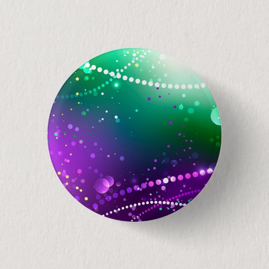 Mardi Gras Festive Paarse Achtergrond Ronde Button 3,2 Cm (Voorkant)