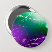Mardi Gras Festive Paarse Achtergrond Ronde Button 4,0 Cm (Voorkant /achterkant)