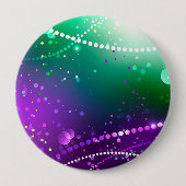 Mardi Gras Festive Paarse Achtergrond Ronde Button 4,0 Cm (Voorkant)