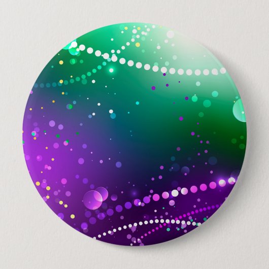 Mardi Gras Festive Paarse Achtergrond Ronde Button 4,0 Cm (Voorkant)