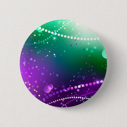 Mardi Gras Festive Paarse Achtergrond Ronde Button 5,7 Cm (Voorkant)