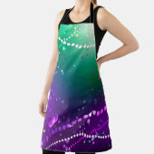 Mardi Gras Festive Paarse Achtergrond Schort (Insitu)