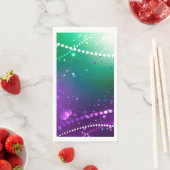 Mardi Gras Festive Paarse Achtergrond Servet (Insitu)