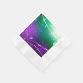 Mardi Gras Festive Paarse Achtergrond Servet (Hoek)