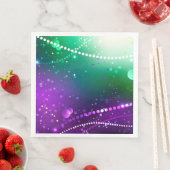 Mardi Gras Festive Paarse Achtergrond Servet (Insitu)