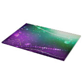 Mardi Gras Festive Paarse Achtergrond Snijplank (Hoek)