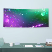 Mardi Gras Festive Paarse Achtergrond Spandoek (Beurs)