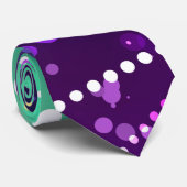 Mardi Gras Festive Paarse Achtergrond Stropdas (Opgerold)