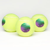 Mardi Gras Festive Paarse Achtergrond Tennisballen (Multi)
