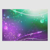 Mardi Gras Festive Paarse Achtergrond Tissuepapier (Voorkant)