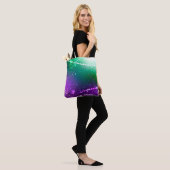 Mardi Gras Festive Paarse Achtergrond Tote Bag (Op model)