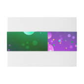 Mardi Gras Festive Paarse Achtergrond Uitnodigingen Wikkel (Achterkant Voorbeeld)