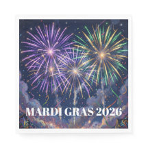 Mardi Gras Fireworks Personalize Party 