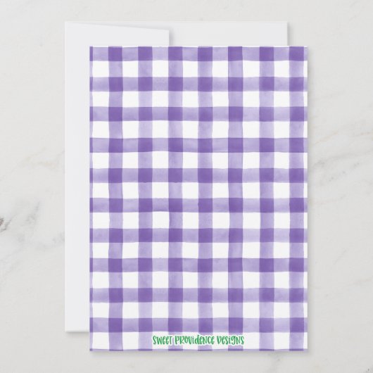 Mardi Gras First Birthday Invitation Kaart (Achterkant)