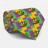 Mardi Gras Flag Crown Stropdas (Opgerold)