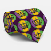 Mardi Gras Flag Crown Stropdas (Opgerold)