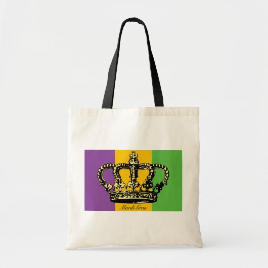 Mardi Gras Flag Crown Tote Bag (Voorkant)