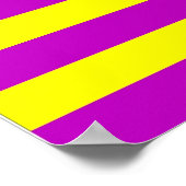 Mardi Gras Flag Poster (Hoek)