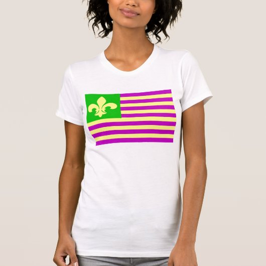 Mardi Gras Flag T-shirt (Voorkant)