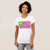 Mardi Gras Flag T-shirt (Voorkant volledig)