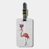 Mardi Gras Flamingo Full Bagagelabel (Voorkant verticaal)