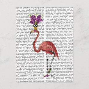 Mardi Gras Flamingo Full Briefkaart