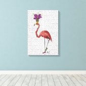 Mardi Gras Flamingo Full Canvas Afdruk (Insitu (Houten vloer))