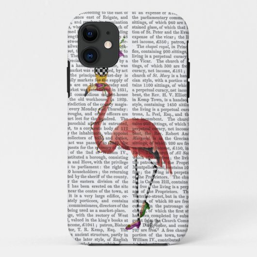 Mardi Gras Flamingo Full Case-Mate iPhone Case (Achterkant)