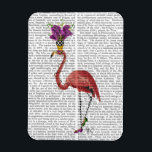 Mardi Gras Flamingo Full Magneet<br><div class="desc">Inspirerend en Feestdagen</div>
