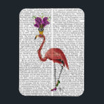 Mardi Gras Flamingo Full Magneet<br><div class="desc">Inspirerend en Feestdagen</div>