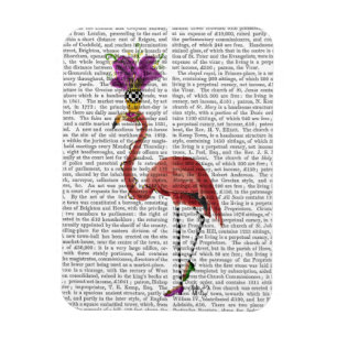 Mardi Gras Flamingo Full Magneet