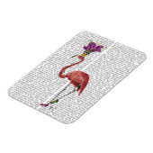 Mardi Gras Flamingo Full Magneet (Linkerzijde)